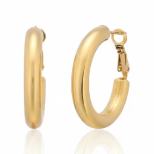 Aros clasic con baño de 18k de 5mm de grosor