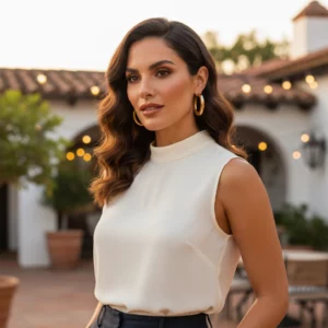 Aros clásicos para mujer con baño de 18k